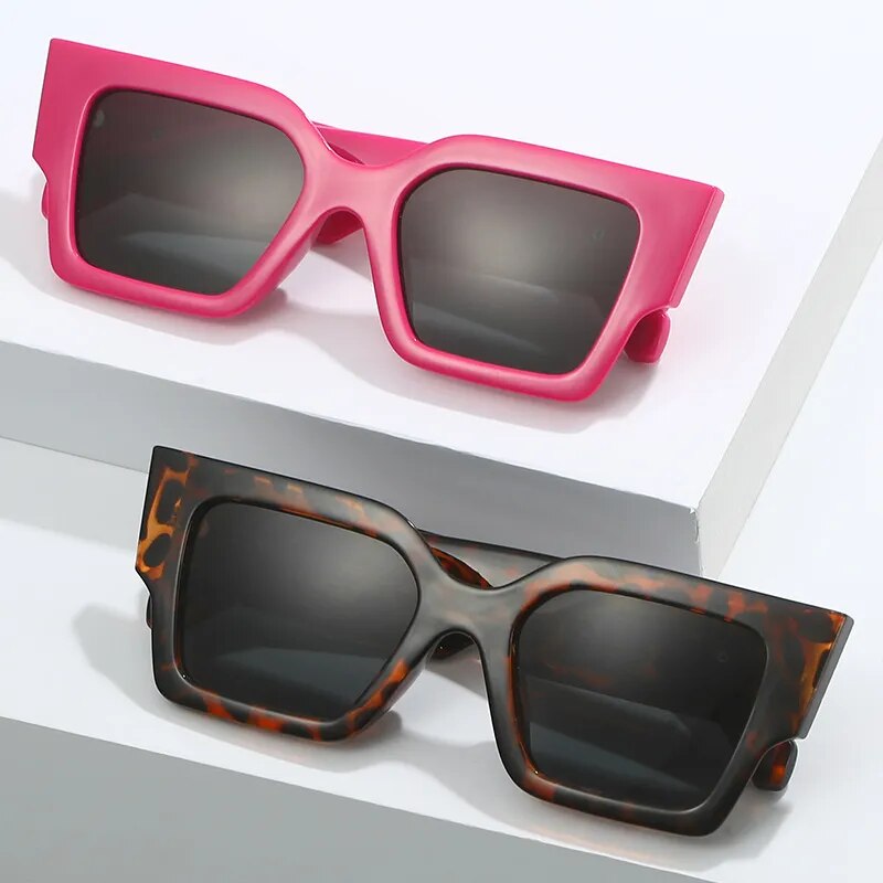 New 2023 Cat Eye Sunglasses Women Retro Eyeglasses Square Shades Sun Glasses Female Fashion Outdoor Oculos De Sol MA989